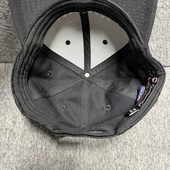 Turnberry Strapback Golf Hat Black One Size Adjustable Continental Baseball Cap - Picture 3 of 3